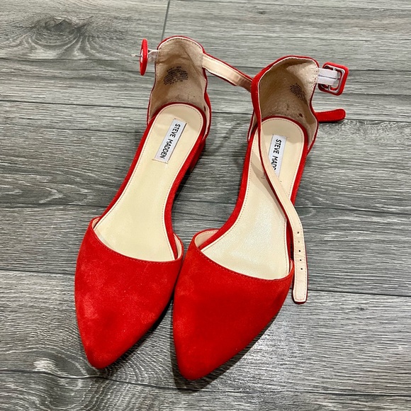 Steve Madden Shoes - Red Suede Flats